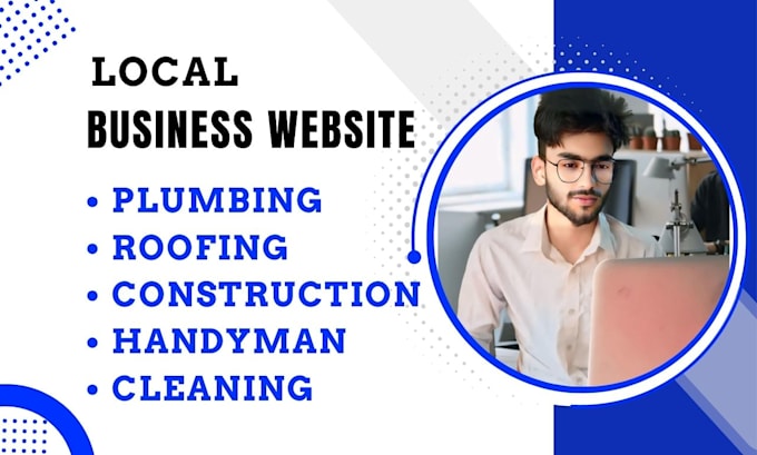 Gig Preview - Design any plumbing, roofing, cleaning and handyman website