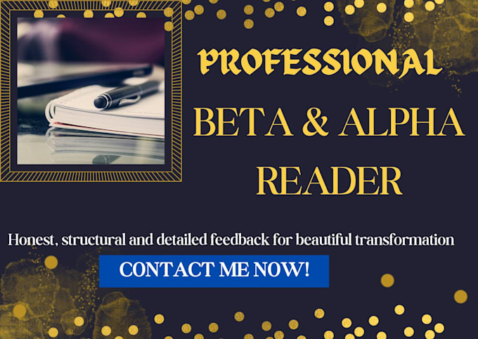 Gig Preview - Be your fiction novel beta reader, do romance manuscript beta reading critique