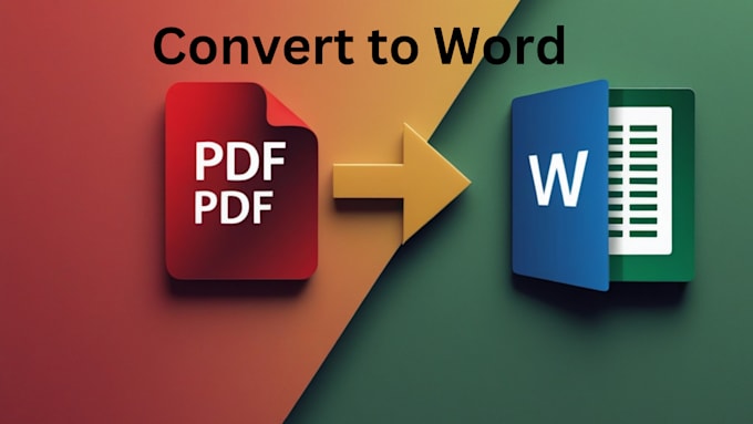 Gig Preview - Convert pdf to word, excel more fast, and accurate