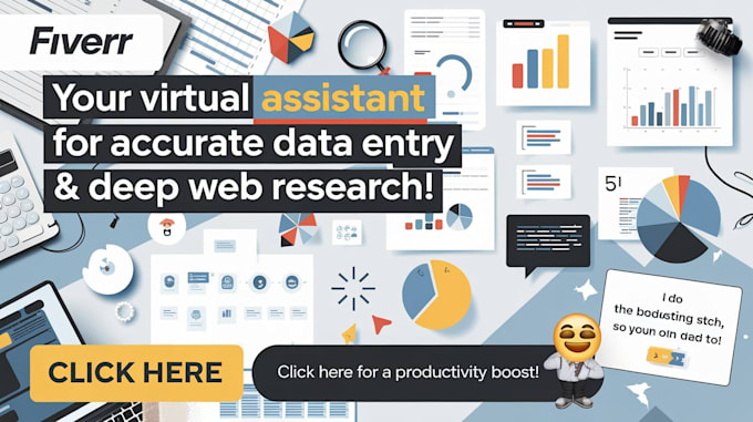 Gig Preview - Be your virtual assistant for data entry and web research