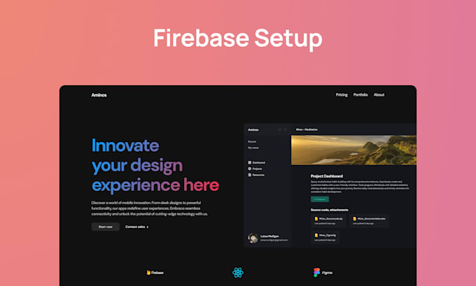 Gig Preview - Setup firebase auth, firestore or functions