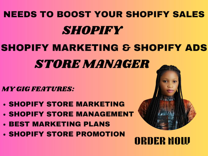 Gig Preview - Boost shopify sales, shopify dropshipping marketing, shopify store promotion