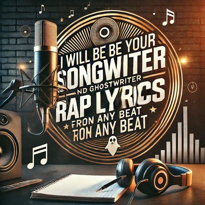 Gig Preview - Be your songwriter and ghostwriter rap lyrics on any beat