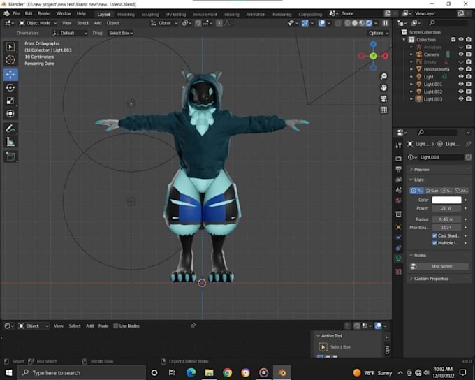 Bestseller - create 3d avatar, custom furry avatar, retexturing,fw 3d vrchat 3d vtuber,anime