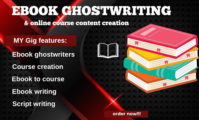 Gig Preview - Ebook ghostwriter online course, course creation, course curriculum lesson plan