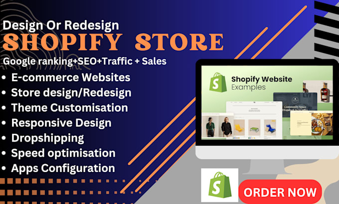 Bestseller - do shopify website design and redesign , shopify dropshipping store