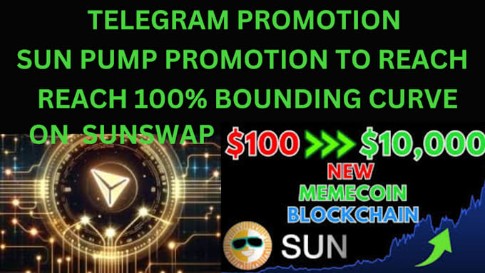 Gig Preview - Telegram promotion pump your trx token to appear on header line on sunpump