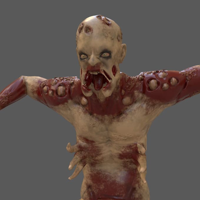 Gig Preview - Create monster, alien,scaryhorror, rig nsfw ue5 stylized creature,sculpt,texture