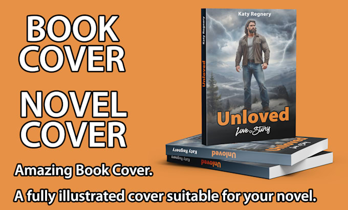 Gig Preview - Do professional book cover design, and novel cover, ebook, paperback, kdp