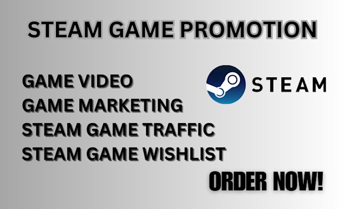 Gig Preview - Do steam game promotion roblox game promotion steam game marketing more wishlist