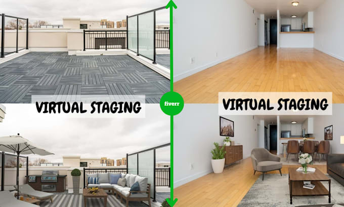 Gig Preview - Do virtual staging and renovation for real estate listing