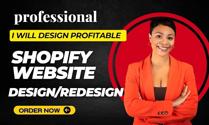 Gig Preview - Shopify store design or redesign shopify website redesign dropshipping store