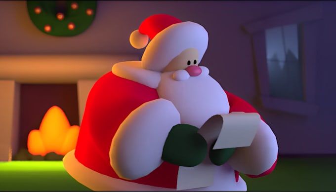 Gig Preview - 3d christmas animation, christmas card, nurseryrhymes, merry christmas, new year