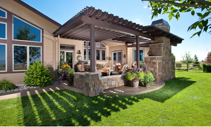 Gig Preview - Do backyard landscape design, patio, pool and garden as landscape architect