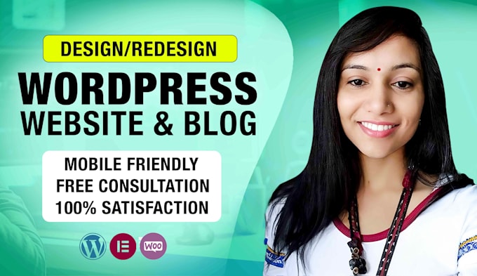 Gig Preview - Develop wordpress website design with responsive website design