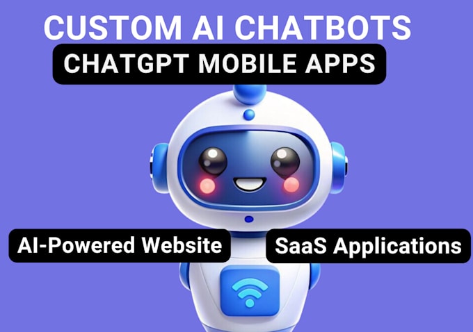 Gig Preview - Develop ai chatbot, ai website chatgpt mobile app, ai saas web app, ai software