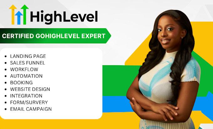 Gig Preview - Gohighlevel landing page gohighlevel website gohighlevel sales funnel ghl expert