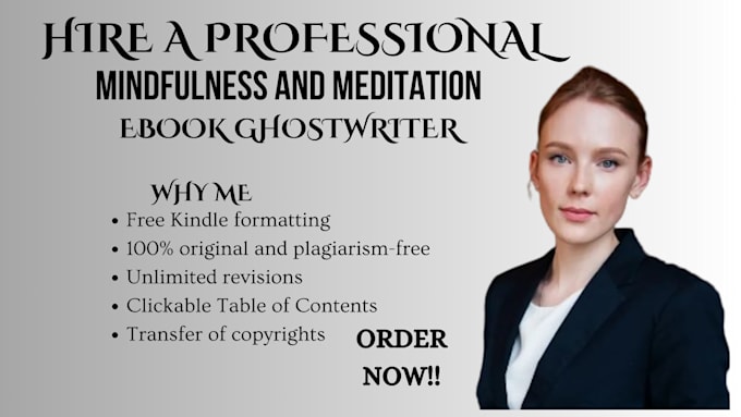 Gig Preview - Be your ghostwriter on exercise yoga, mindfulness meditation ebook writer,