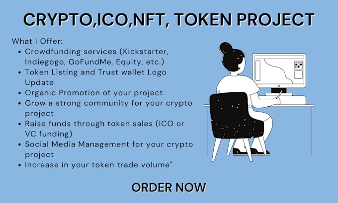 Bestseller - promote your crypto market your ico website token listing organic nft promotion