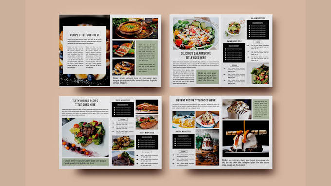 Gig Preview - Write quality cookbook recipe book, cookbook design, cookbook formatting, ebook