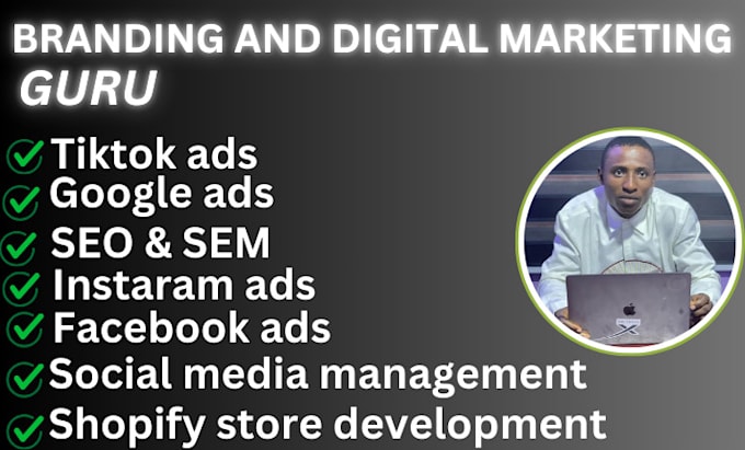 Gig Preview - Do complete digital marketing, google ads, facebook ads social media management