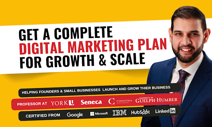 Gig Preview - Create your digital marketing plan with actionable steps for high growth