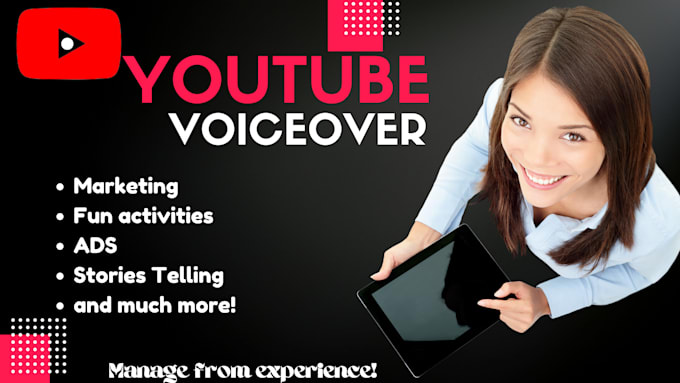 Gig Preview - Produce female voice over for your youtube and social channels