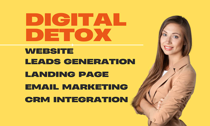 Gig Preview - Design digital detoxing booking website, to get exclusive detoxing leads