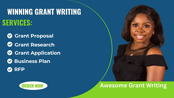 Gig Preview - Research grant, write grant proposal, apply for grant, business plan, 501c3