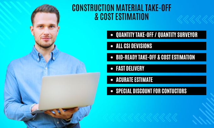 Gig Preview - Do construction material take off and cost estimation