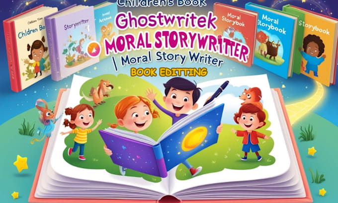 Gig Preview - Ghostwrite, edit engaging moral children book, kid story writing, ebook writing