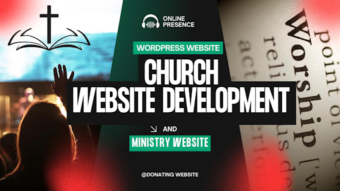 Gig Preview - Develop charity website, church website, nonprofit website, wordpress website