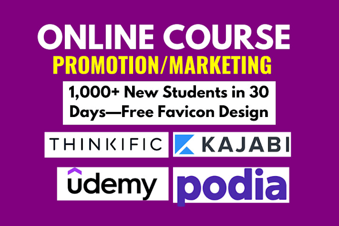 Gig Preview - Do online course promotion, kajabi course promotion, udemy facebook ads