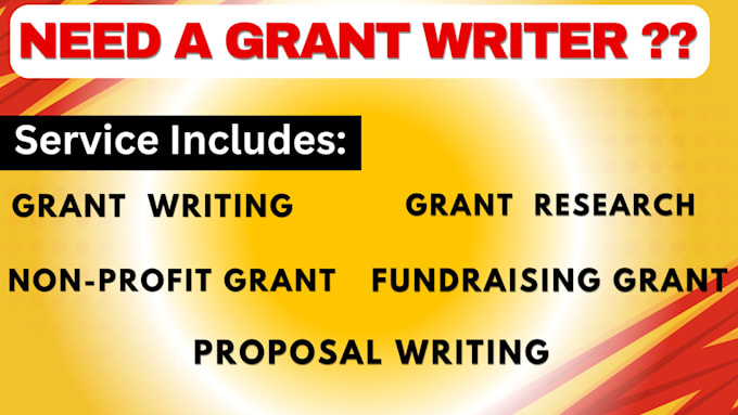 Gig Preview - Write professional grant proposals to secure funding for your projects