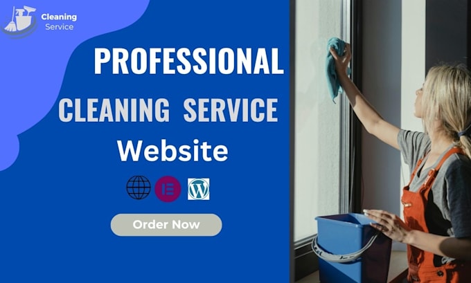 Gig Preview - Cleaning website home cleaning  office cleaning apartment cleaning clean modern