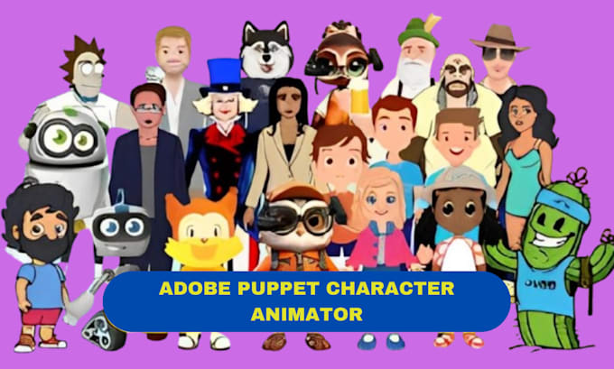 Gig Preview - Create a 2d adobe puppet character animation