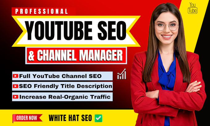 Gig Preview - Do best youtube video SEO expert and channel growth manager