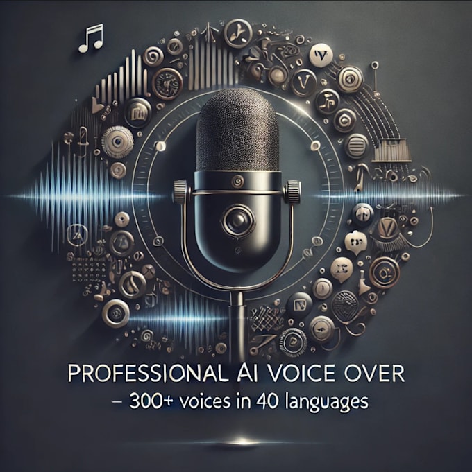 Gig Preview - Do professional text to speech voice over 40 languages and 300 voices