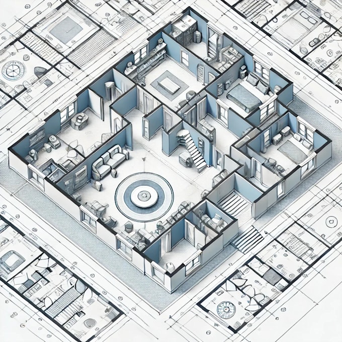 Gig Preview - Create 2d 3d sketchup mockup walkthrough of architectural design in vectorworks