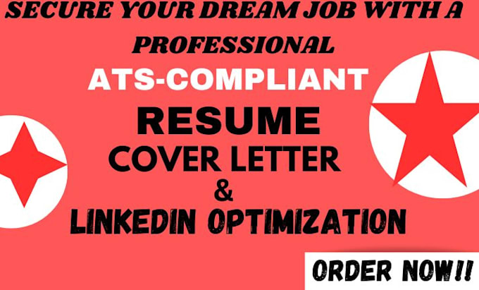 Gig Preview - Provide a job landing ats compliant resume cover letter and full linkedin opt