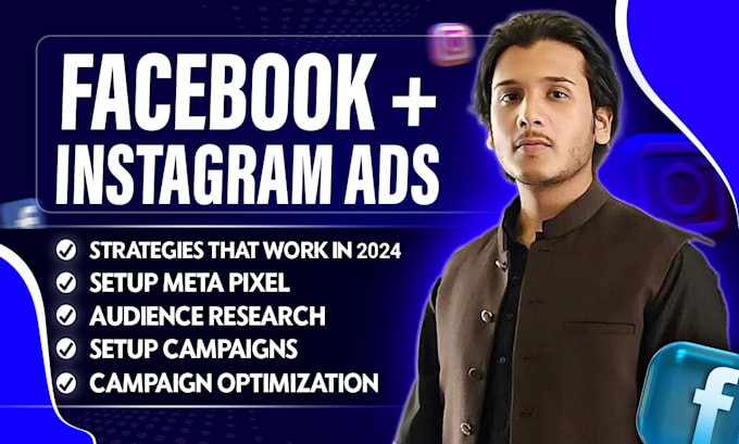 Gig Preview - Do facebook ads campaign, marketing, instagram advertising, meta ad manager