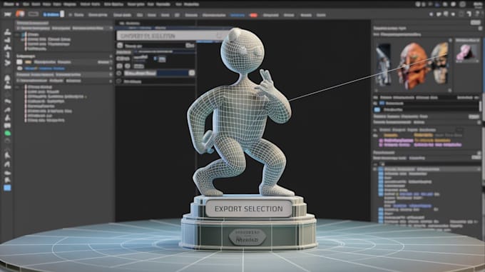 Gig Preview - Create stl files cad modelling character design realistic 3d model