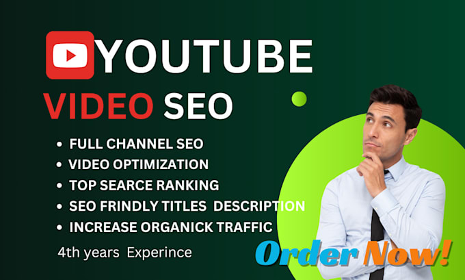 Bestseller - do organic youtube video SEO and channel growth manager