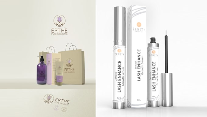 Bestseller - do make skincare feminine cosmetic logo and product design 24 hours