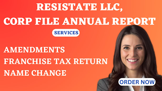 Gig Preview - Reinstate and file annual report for US llc, corporation