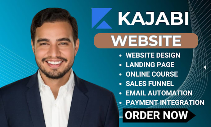 Gig Preview - Kajabi website, kajabi landing page, kajabi online course, kajabi sales funnel