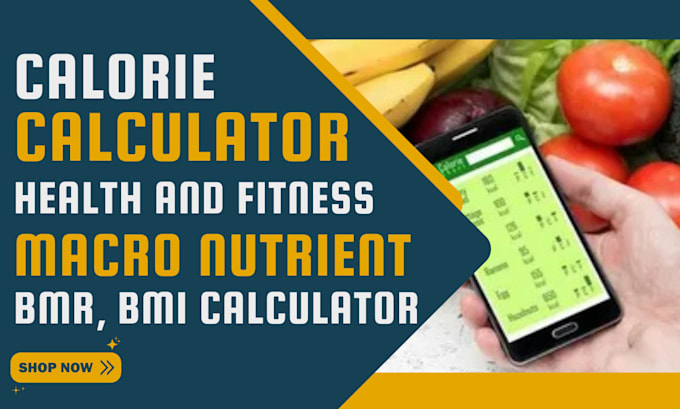 Gig Preview - Build calorie calculator weight loss, fitness calculator for store and website