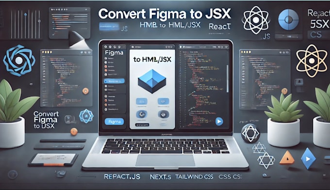 Gig Preview - Convert figma to HTML or jsx with tailwind CSS and react js