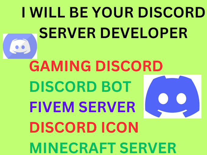 Gig Preview - Setup custom discord server, server promotion, discord bot for your server