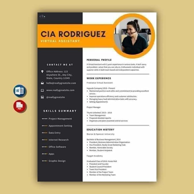 Gig Preview - Resume cv cover letter linkedin